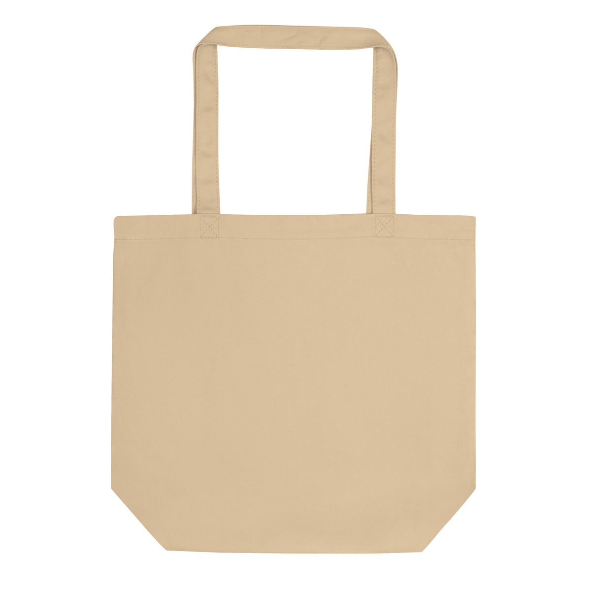 Tote bag de algodón color crudo Paseo, Llaves y Premios, vista trasera lisa