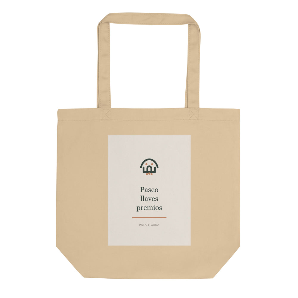 Tote bag de algodón Pata y Casa para paseos con mascota